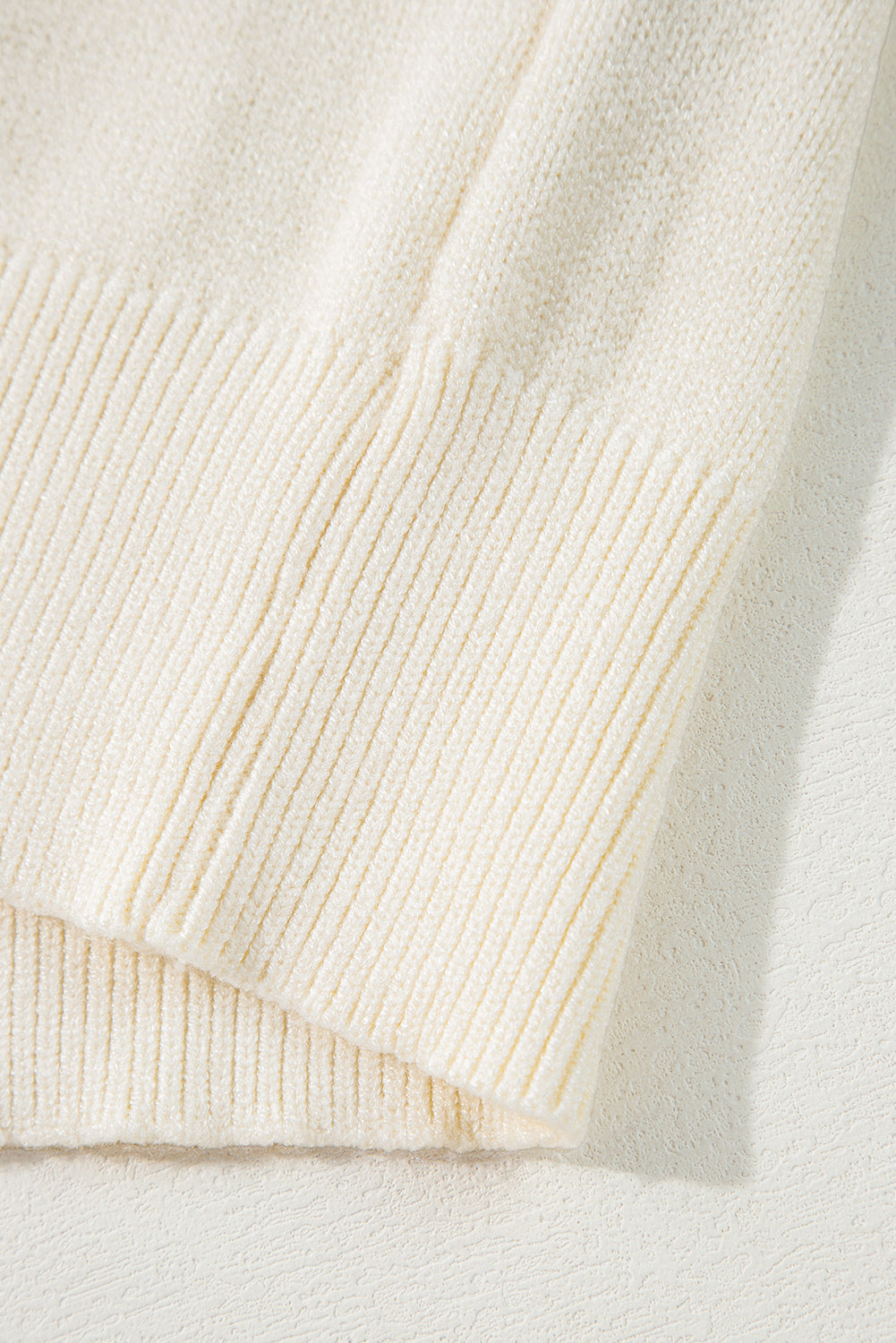 Black Halloween Boo Drop Shoulder Knit Sweater