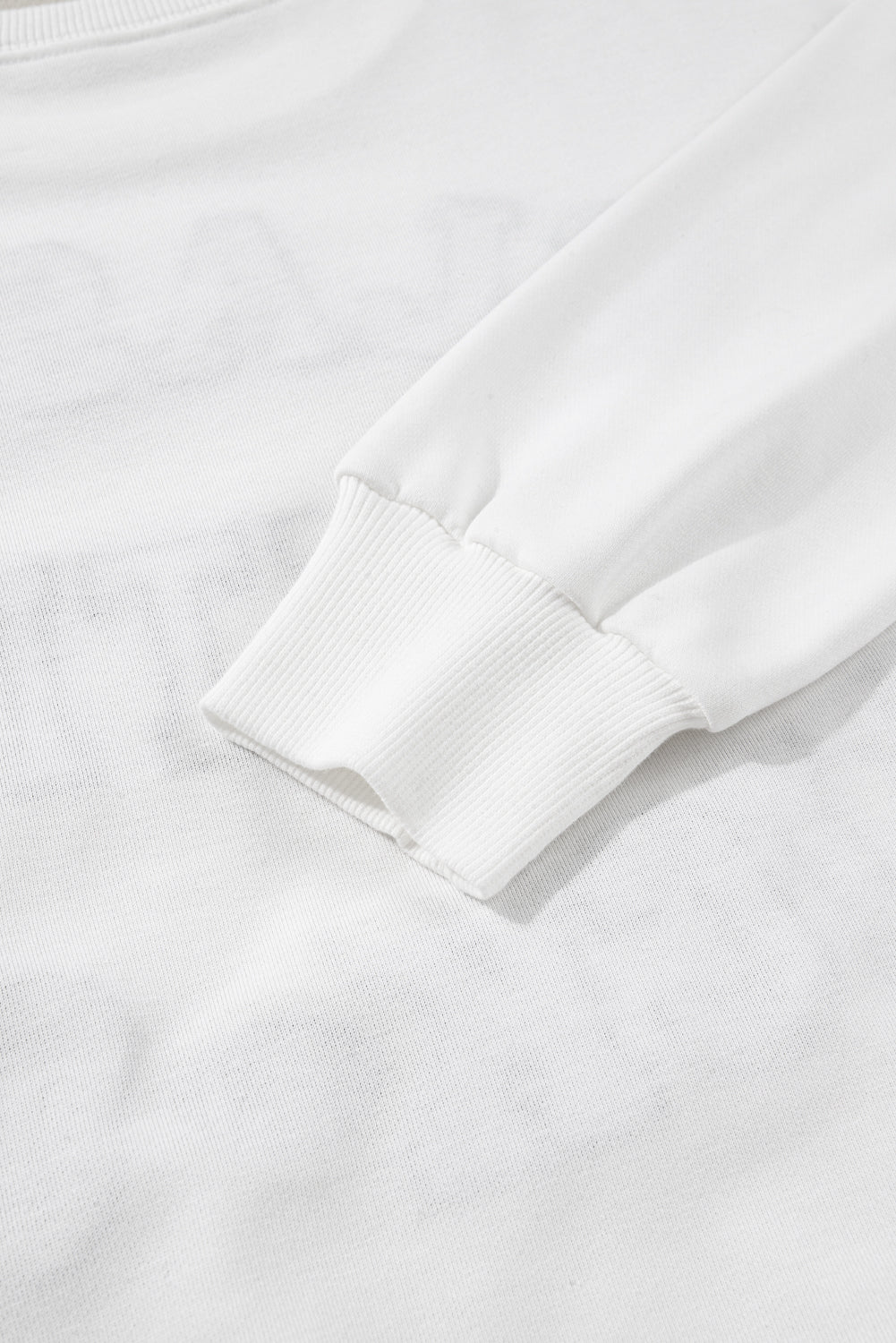 White CLASSY UNTIL KICKOFF Letter Graphic Loose Sweatshirt