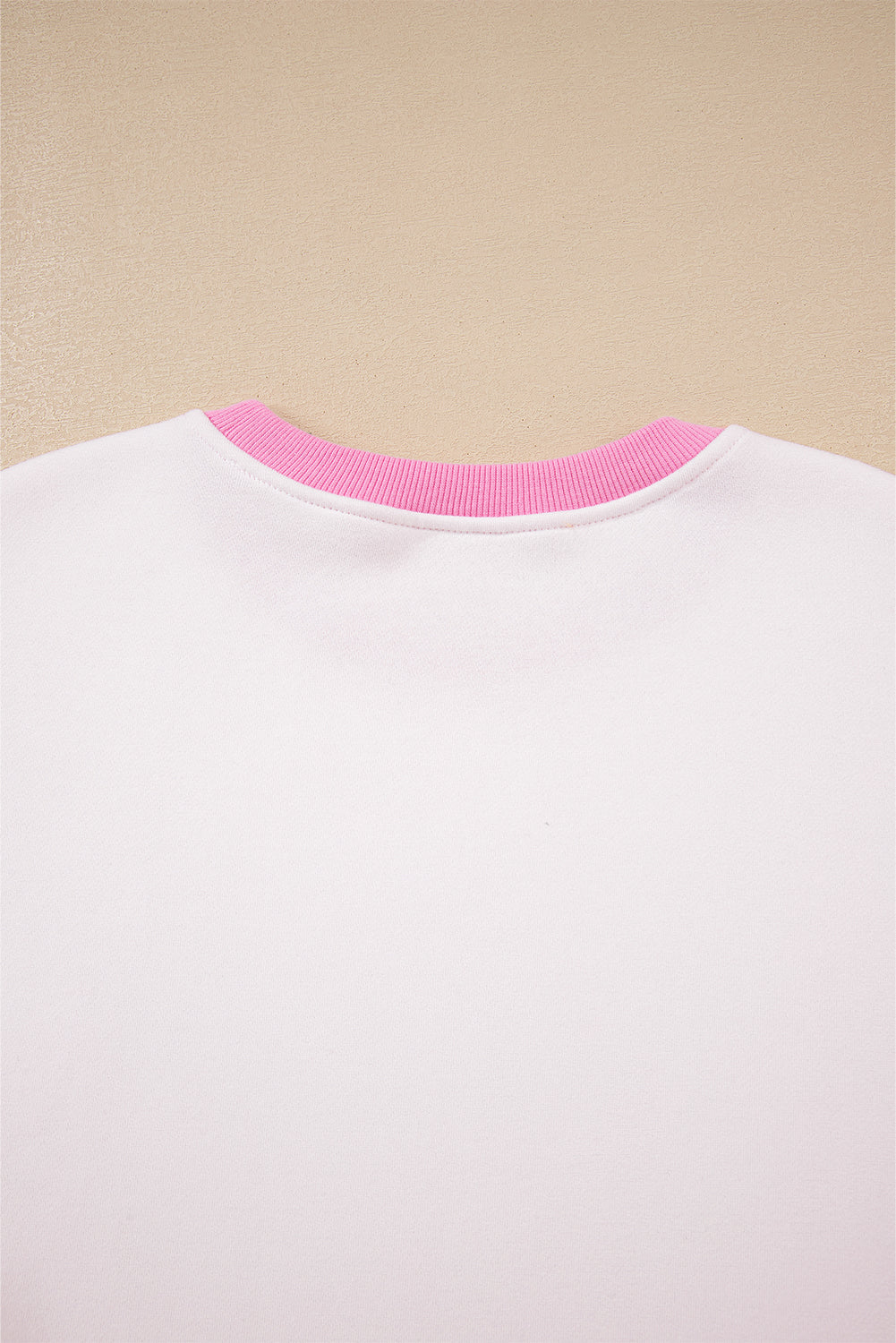 Strawberry Pink Colorblock Pullover and Drawstring Shorts Set